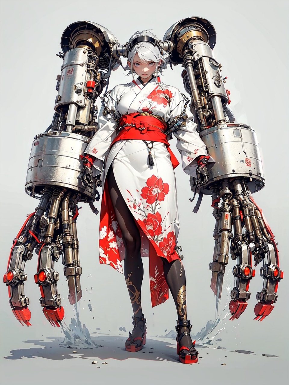 ai绘画丨机甲外骨骼少女 by nina27-ai-