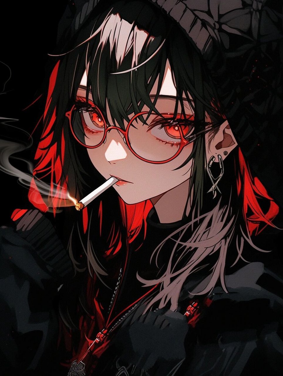 抽烟的女孩cool ✨✨✨ 禁止搬运/商用/二改 ✨✨✨