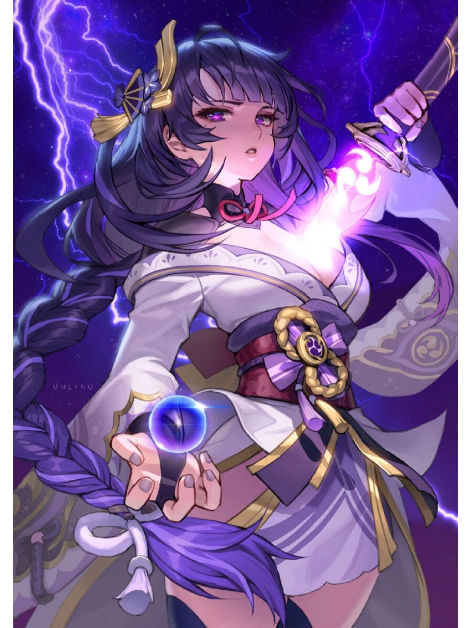 二次元美图|《原神》雷电将军 作品整理自pixiv,侵删～ p1画师:eunyoo