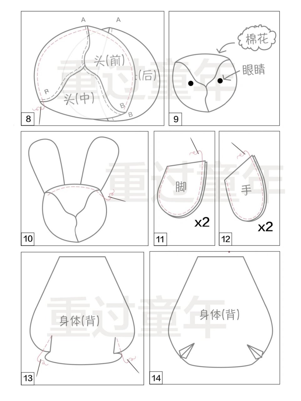 旧衣改造,妈妈做的玩偶,值得珍藏一辈子 9494孩子小时候的衣服,不