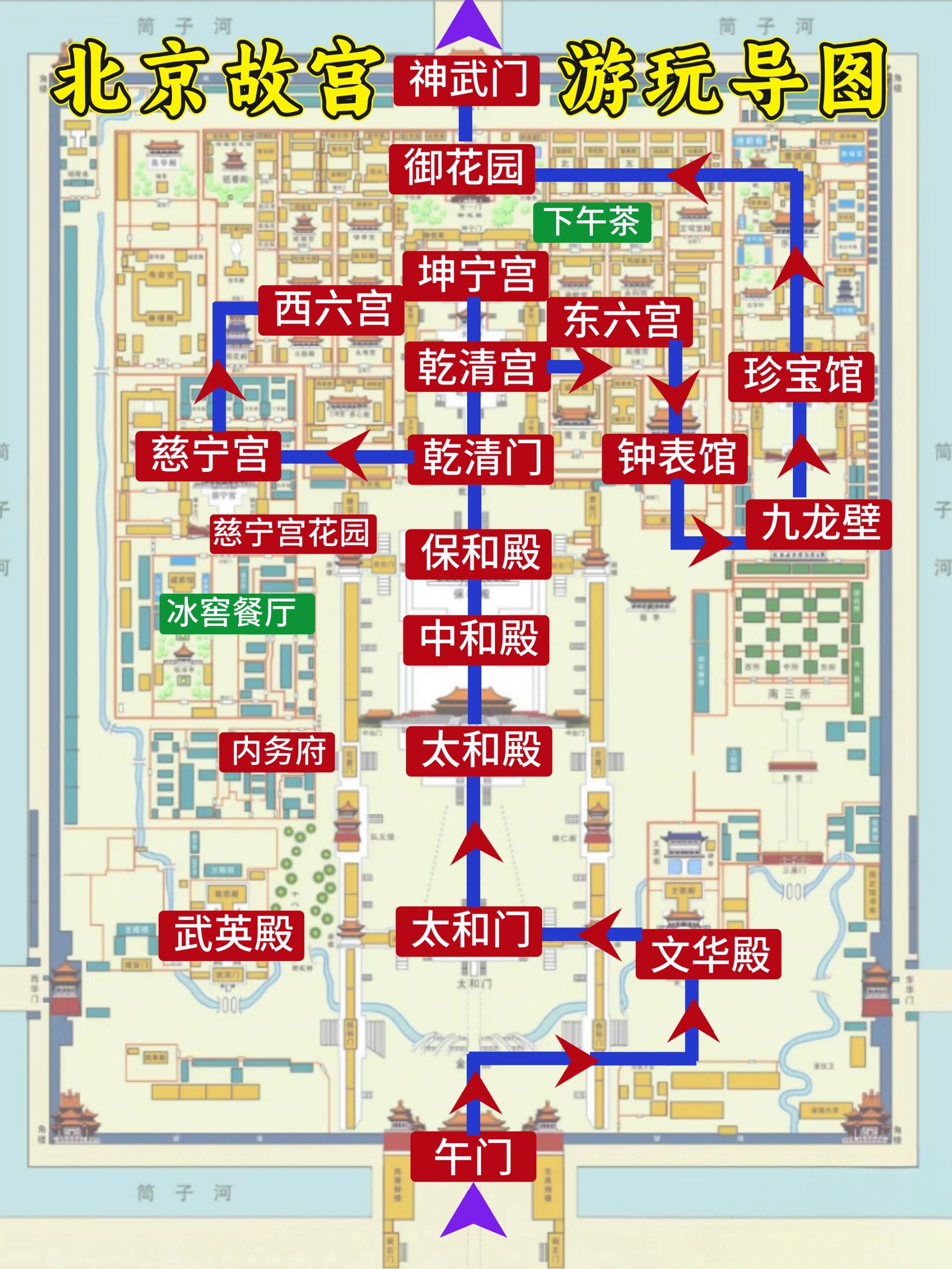 故宫导图小学生画图片