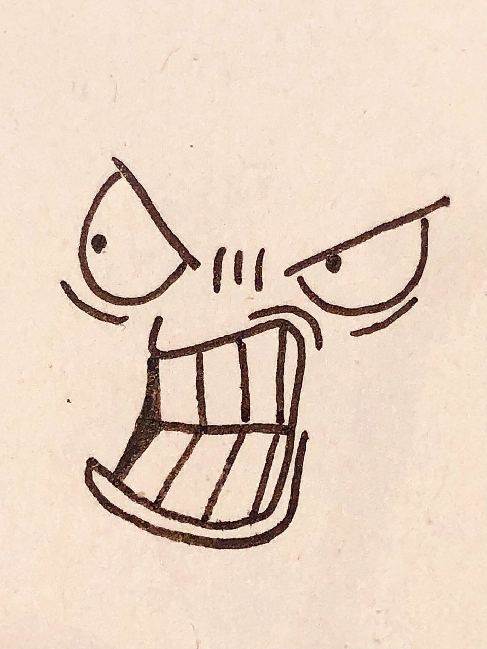 传纸条表情包～呲牙咧嘴