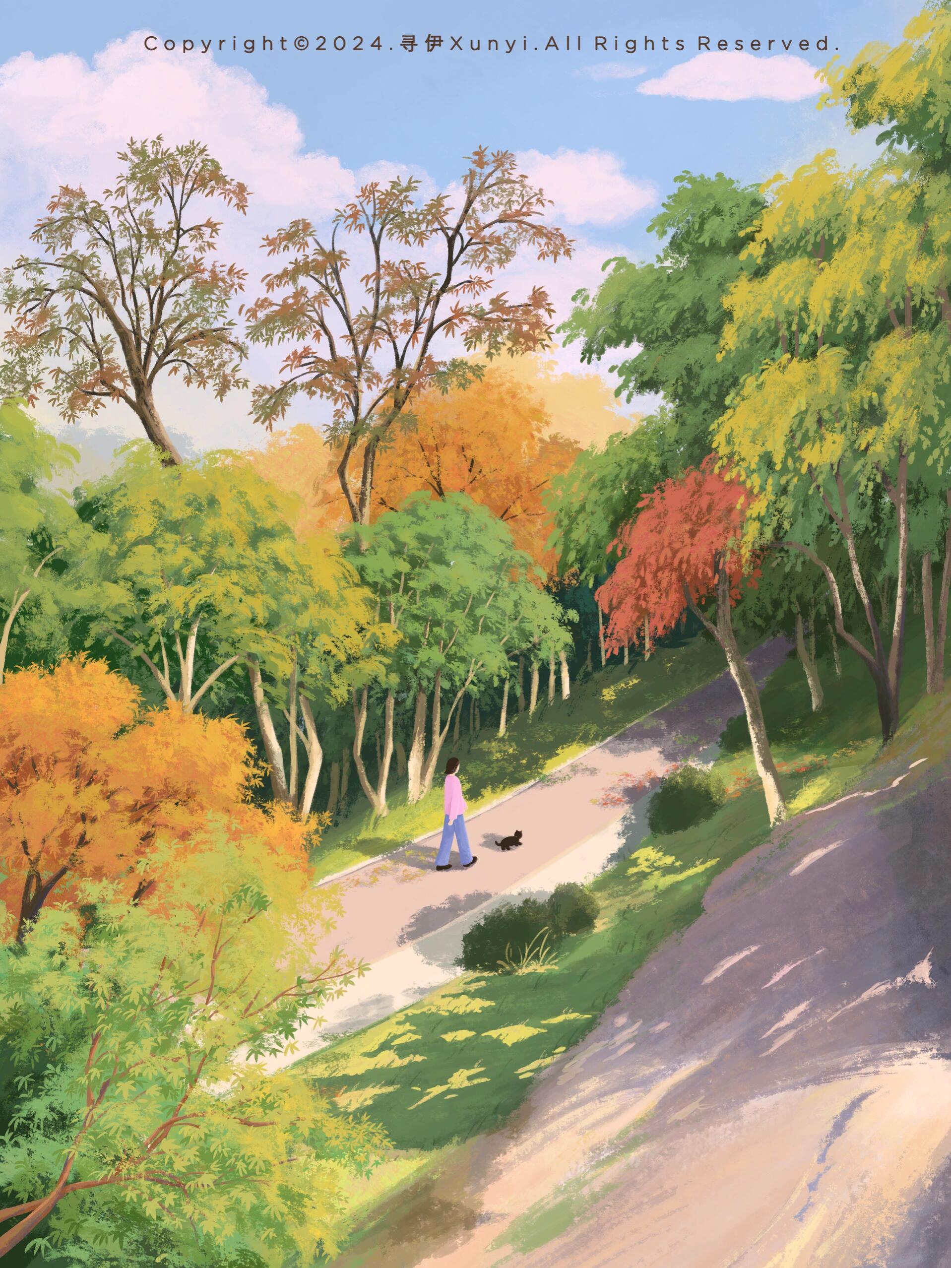 插画|秋天的时候🍂