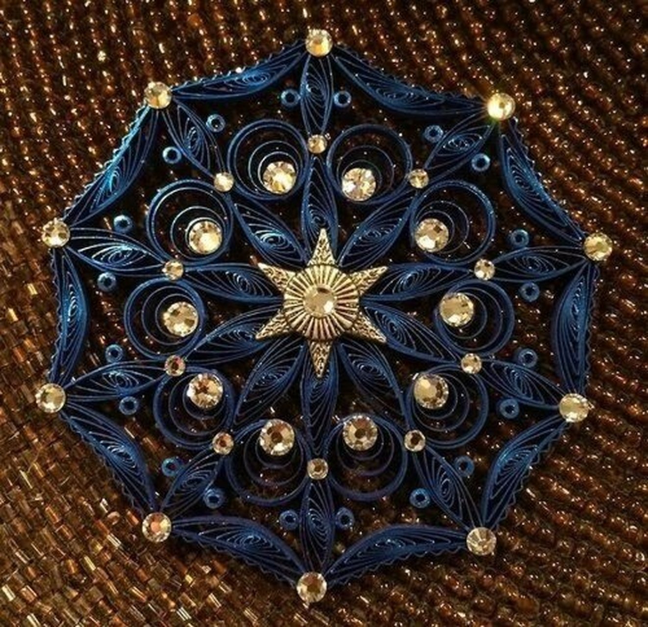 衍纸作品分享|曼陀罗衍纸艺术画鉴赏 神奇的曼陀罗图腾衍纸艺术, 旋转