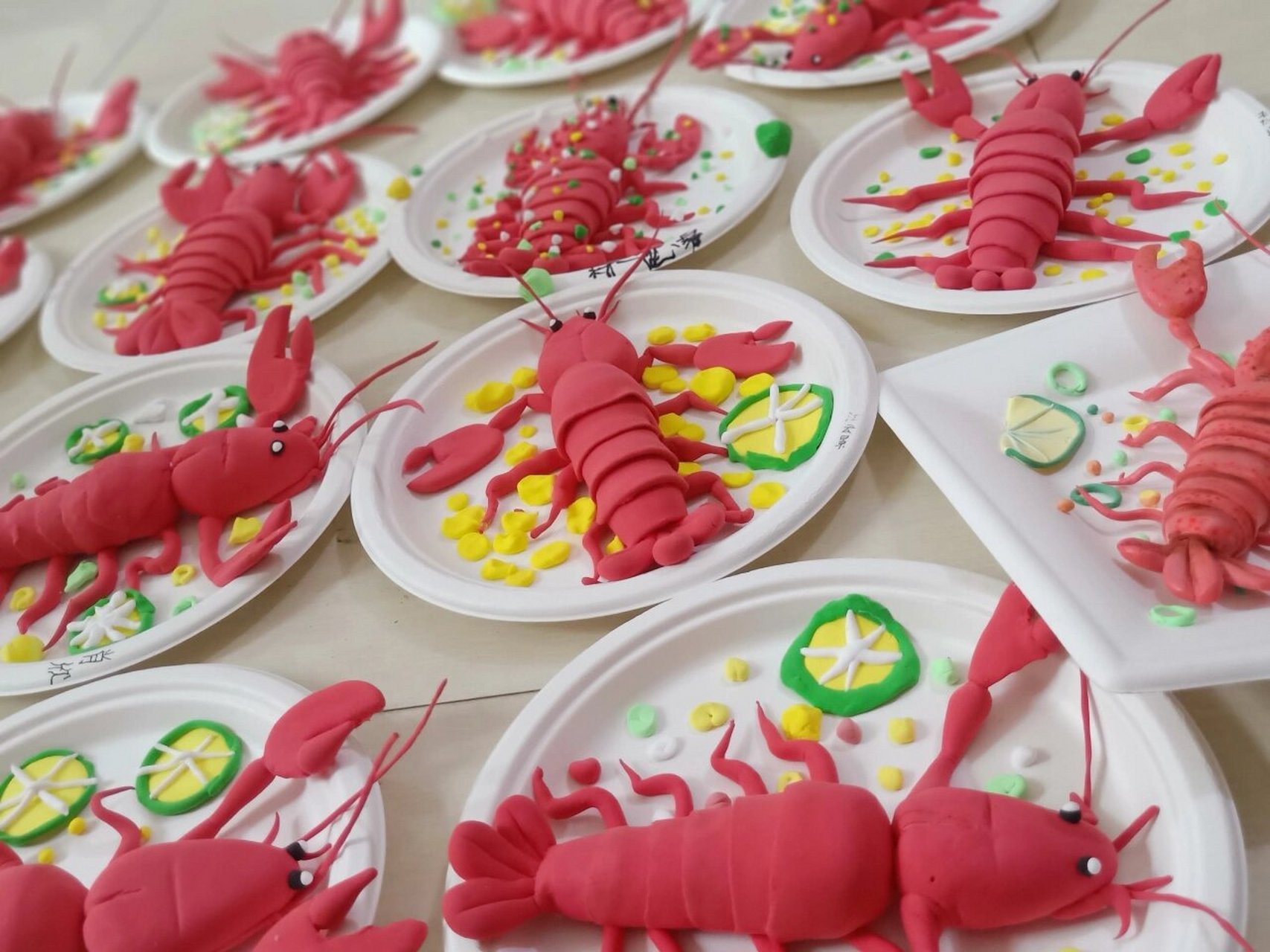 手工粘土,黏土美食,美味龙虾