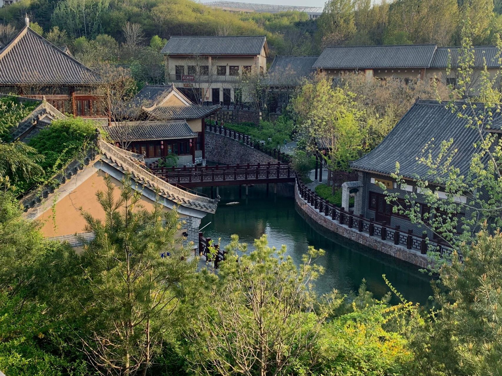 石家庄德明古镇|烟雨入江南 春日游德明古镇,仿佛置身江南水乡.