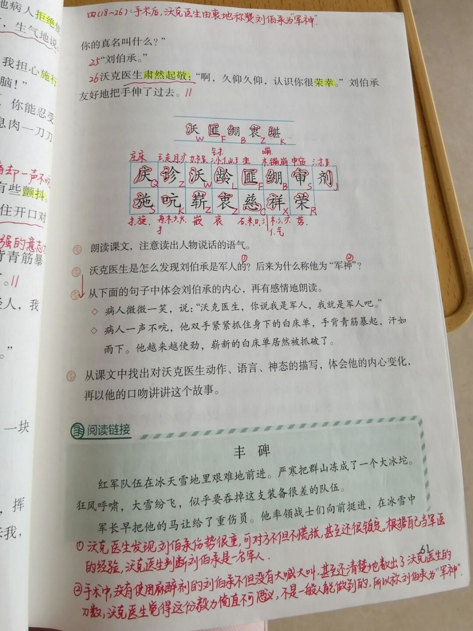 教案# #小学语文课堂笔记# #五年级# #军神