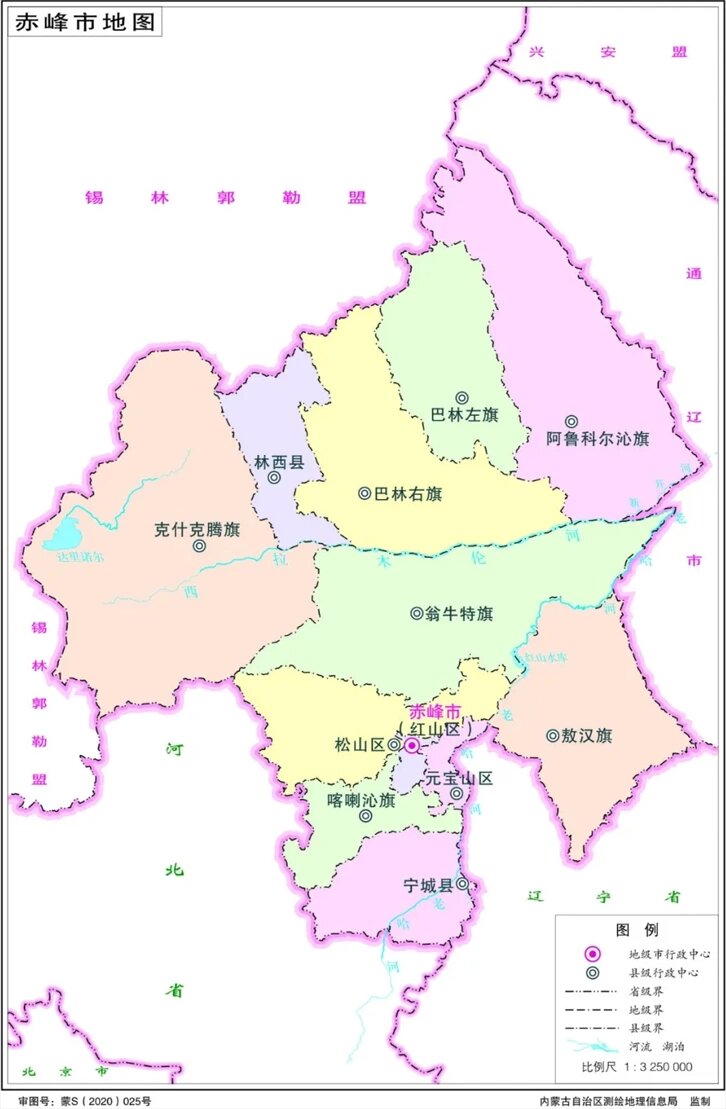 赤峰市各旗县地图图片