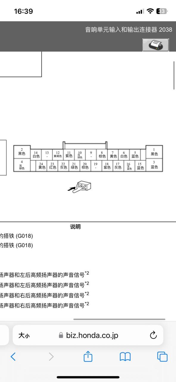 11代雅阁 主机音响单元插头图解.装音响你们是怎么找前声场的?