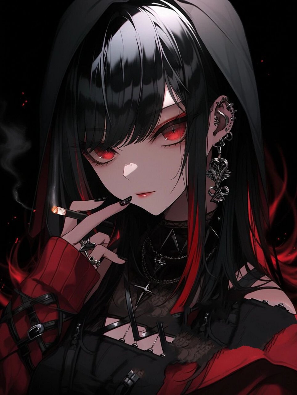 抽烟的女孩cool ✨✨✨ 禁止搬运/商用/二改 ✨✨✨