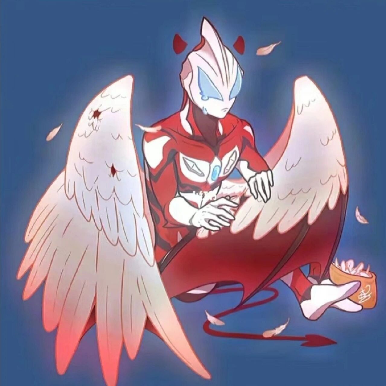 贝利亚:光之国的人!tmd给老子滚出来! 赛罗:艹,贝利亚你又来闹事.