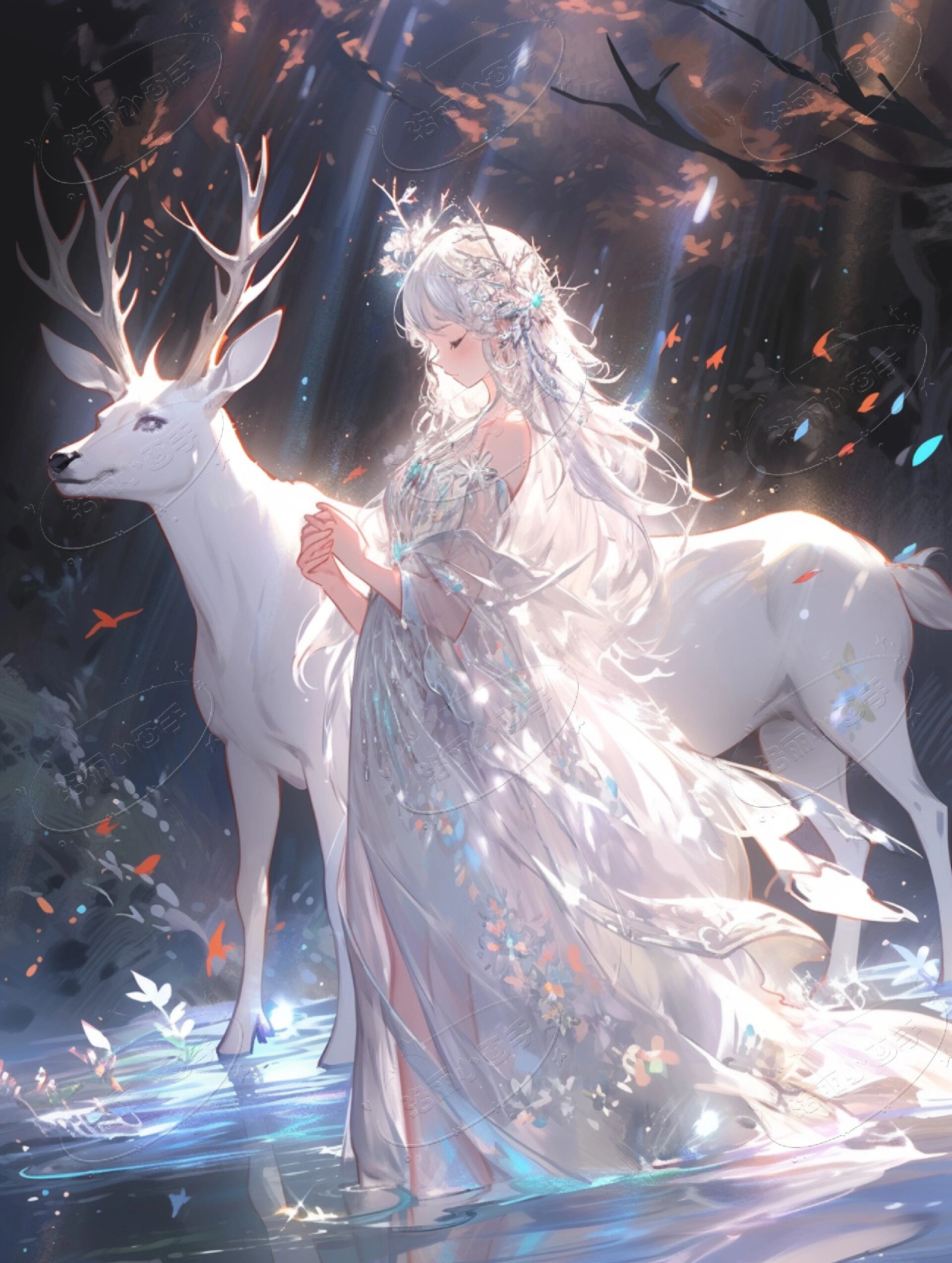 见神鹿吉祥兮|治愈系灵鹿 5图头像壁纸 万物有灵9