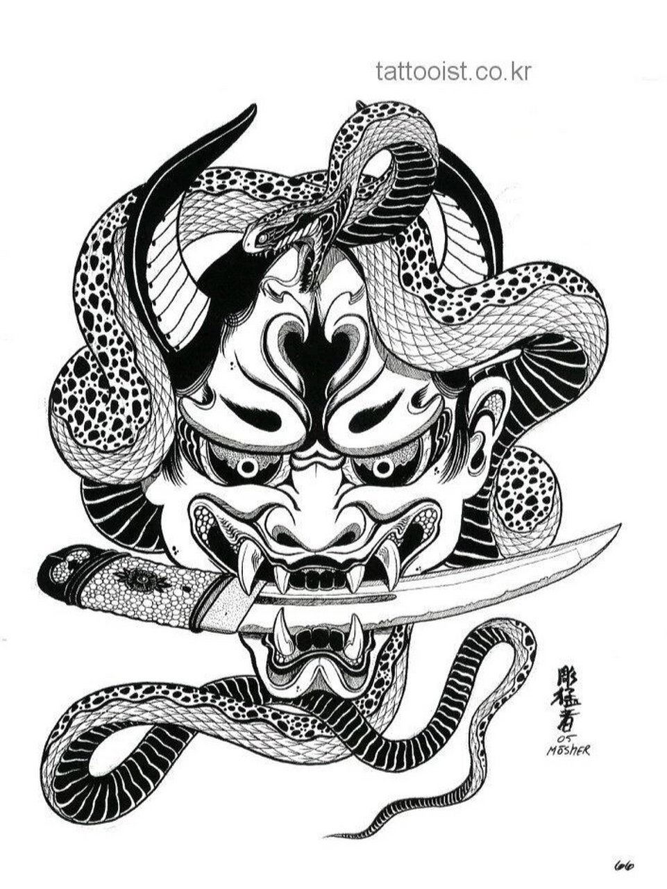 纹身里的"般若"是一个女鬼的面部图案,代表了女性的"嫉妒"和怨恨.