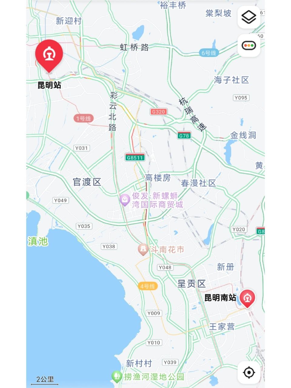 昆明车站地图图片