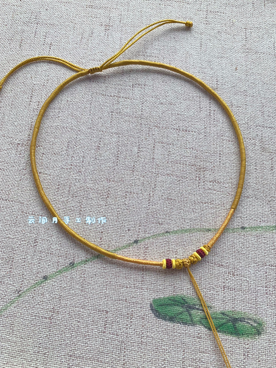 手工编绳 黄金项链绳 锁骨链 项圈 颜色可定制