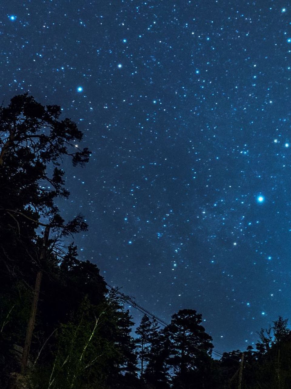 普通夜空照片真实图片