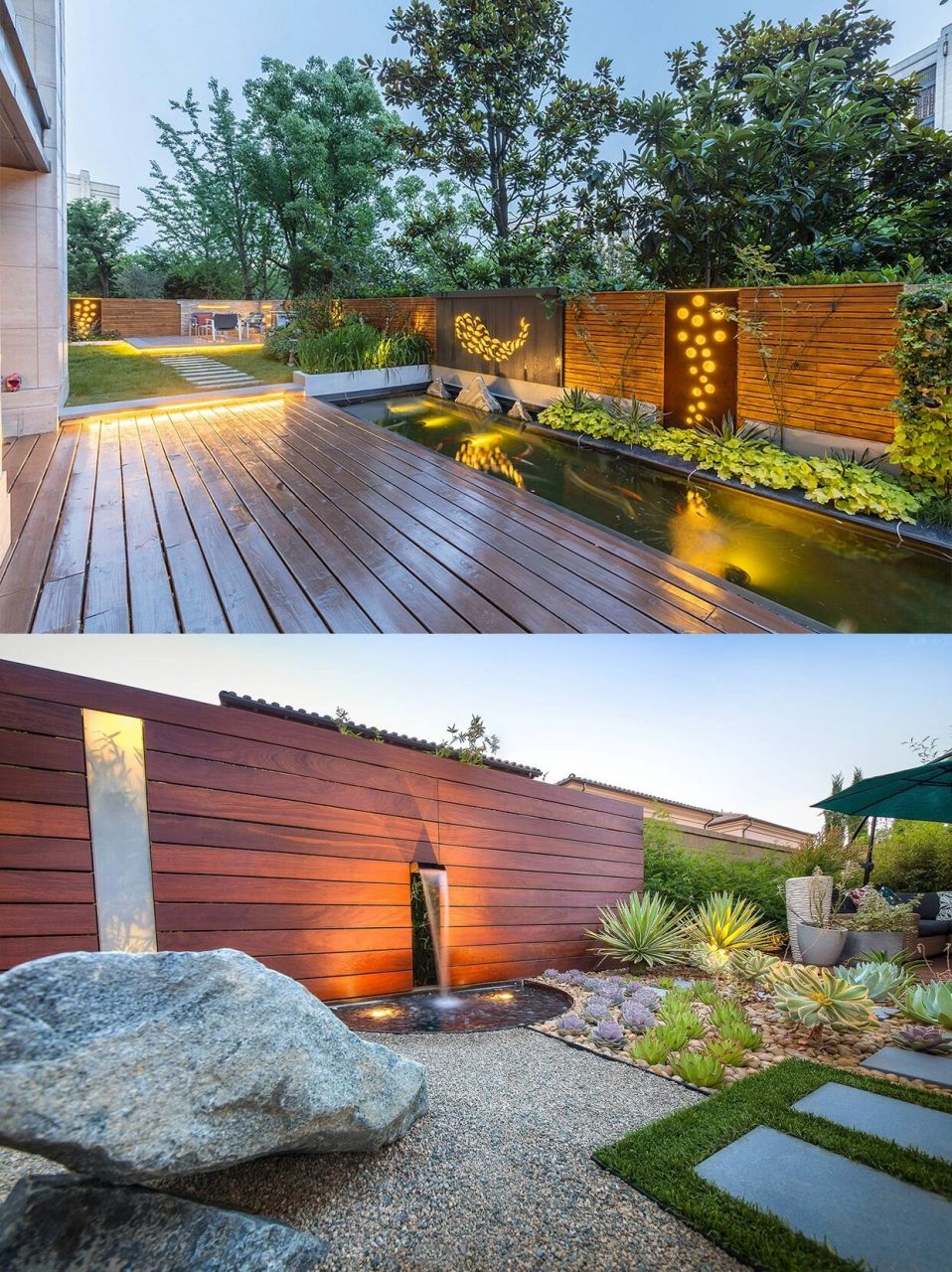 庭院93花园现代新中式田园各种各样景墙合集 我们经常会发现有些