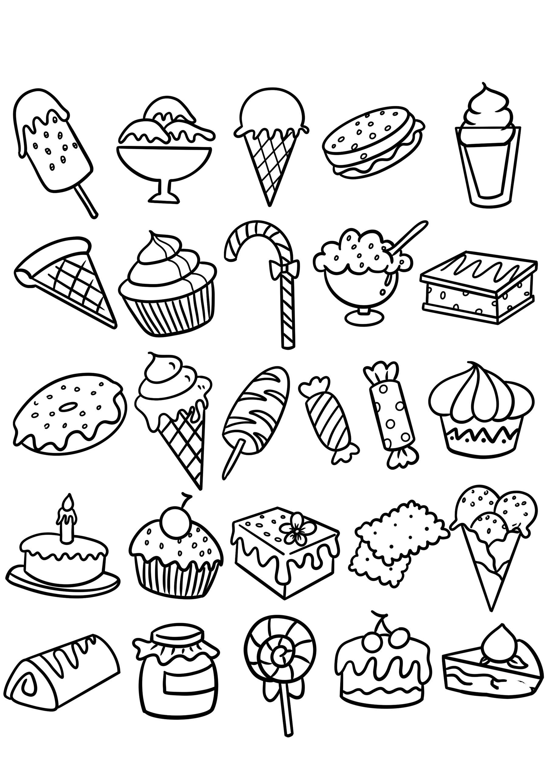 食物简笔画2(可打印)
