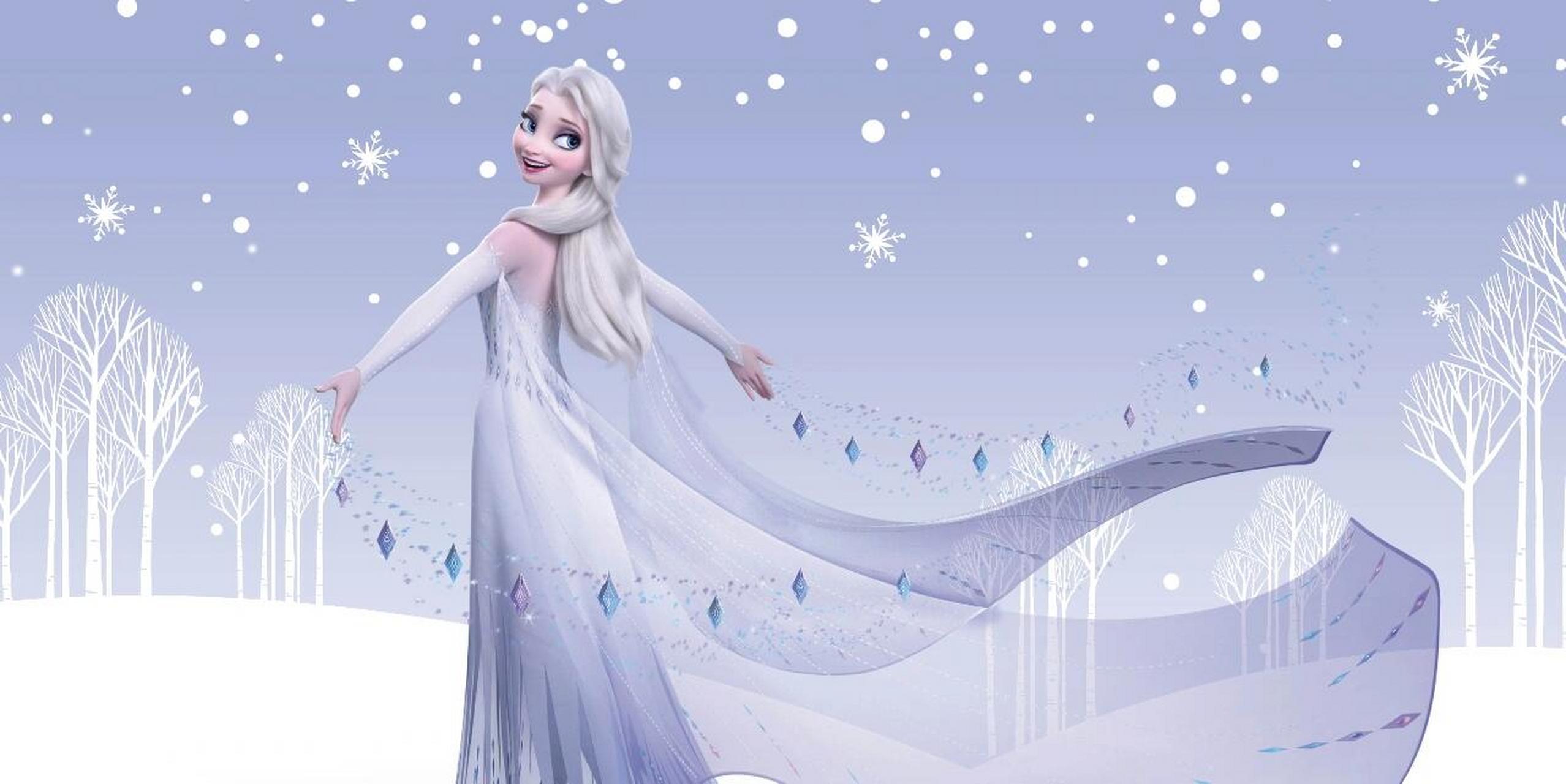 冰雪奇缘2 艾莎一袭白裙,哪个瞬间美到你?