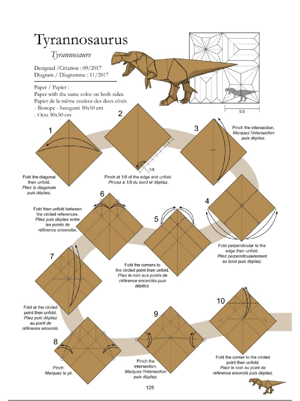 折纸龙🐉 作品看着步骤较多,但总体来说还不难