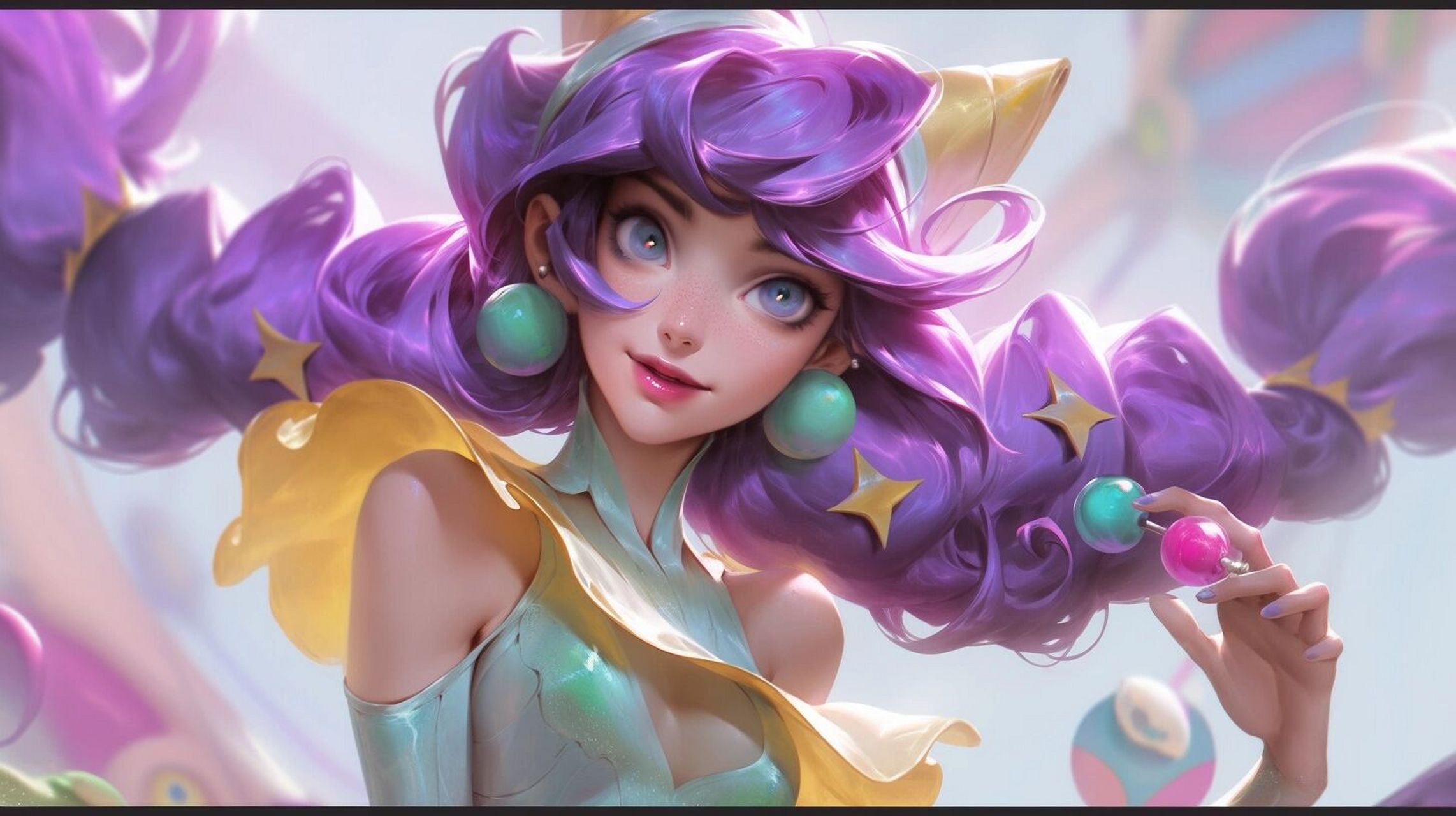 英雄联盟系列22|灵罗娃娃格温 好可爱呀!