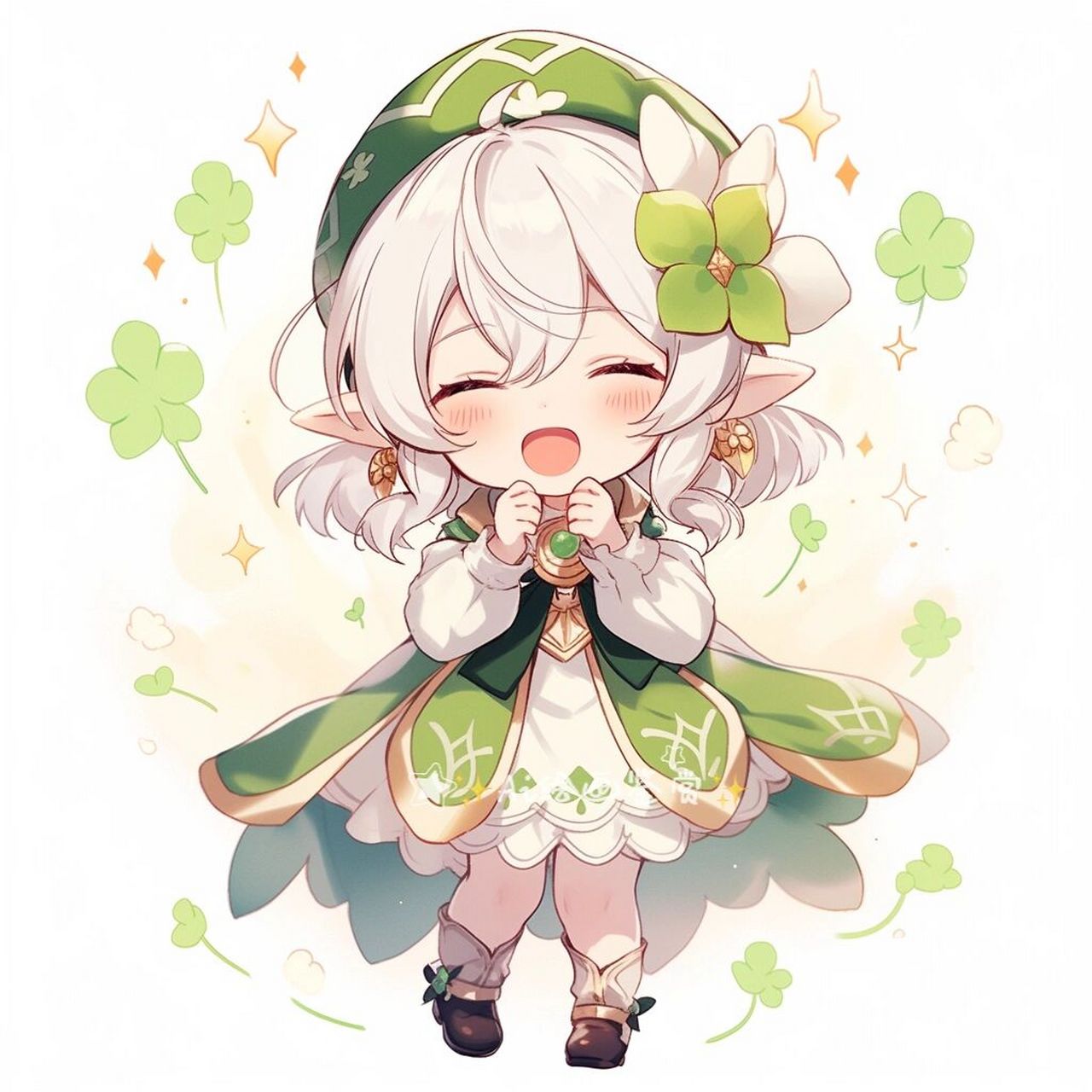 原神头像 | q版·纳西妲(伪) 花车颠啊颠,纳西妲睁开眼.