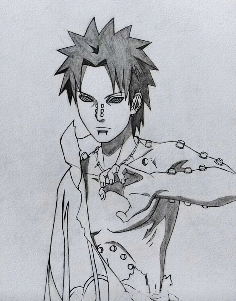 佩恩天道超手绘 动漫手绘