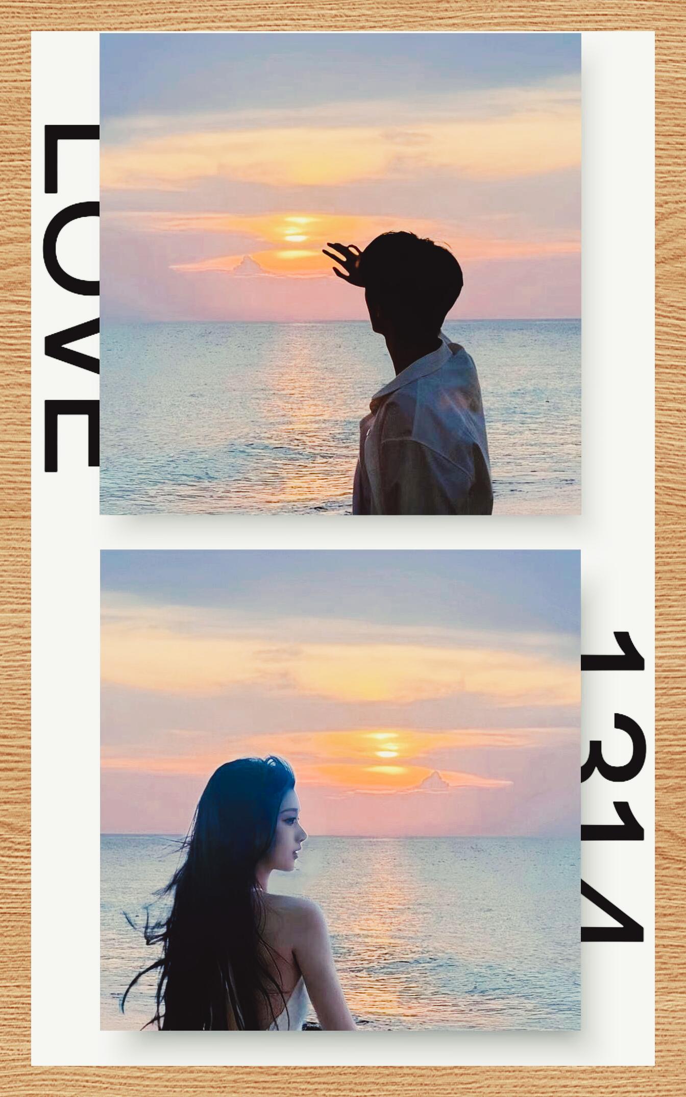 夕阳情侣头像集