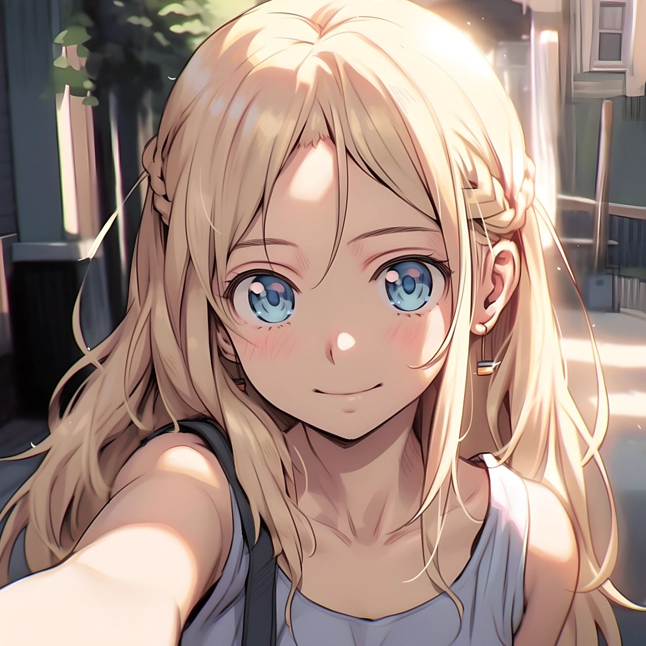 5250金发蓝瞳少女头像5250