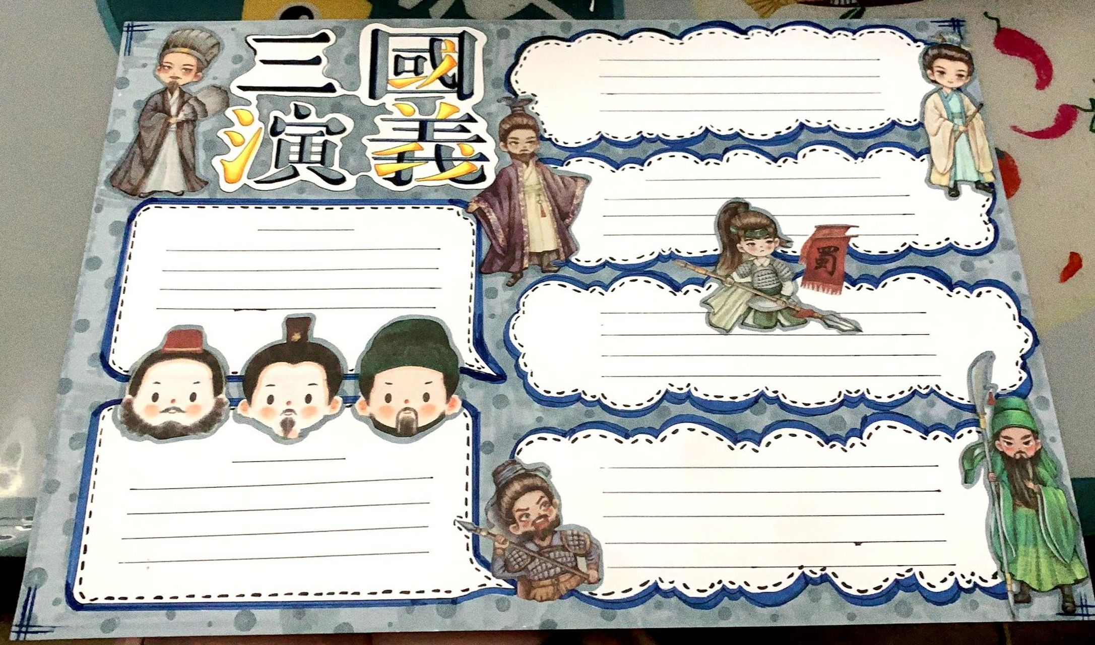 四大名著手抄报 《三国演义》手抄报