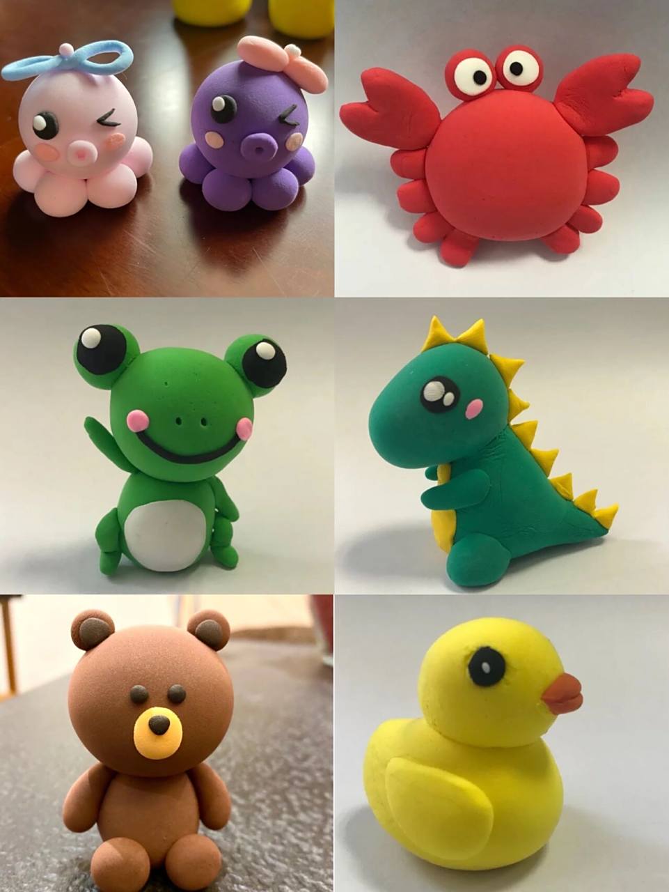 超轻黏土作品-动物
