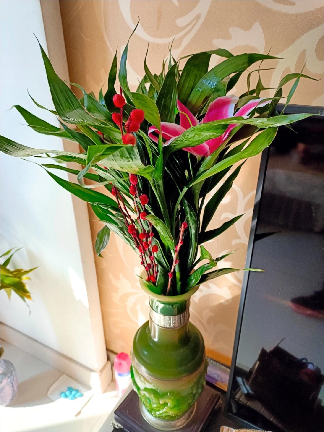 富贵竹的花语是"花开富贵"和"竹报平安"当他开花的时候,可以使主人的