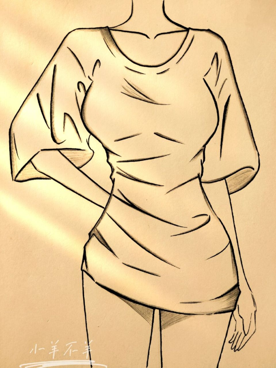 请大数据推给想学画画的宝们 美女简笔画74绘画过程 暑期快到啦!