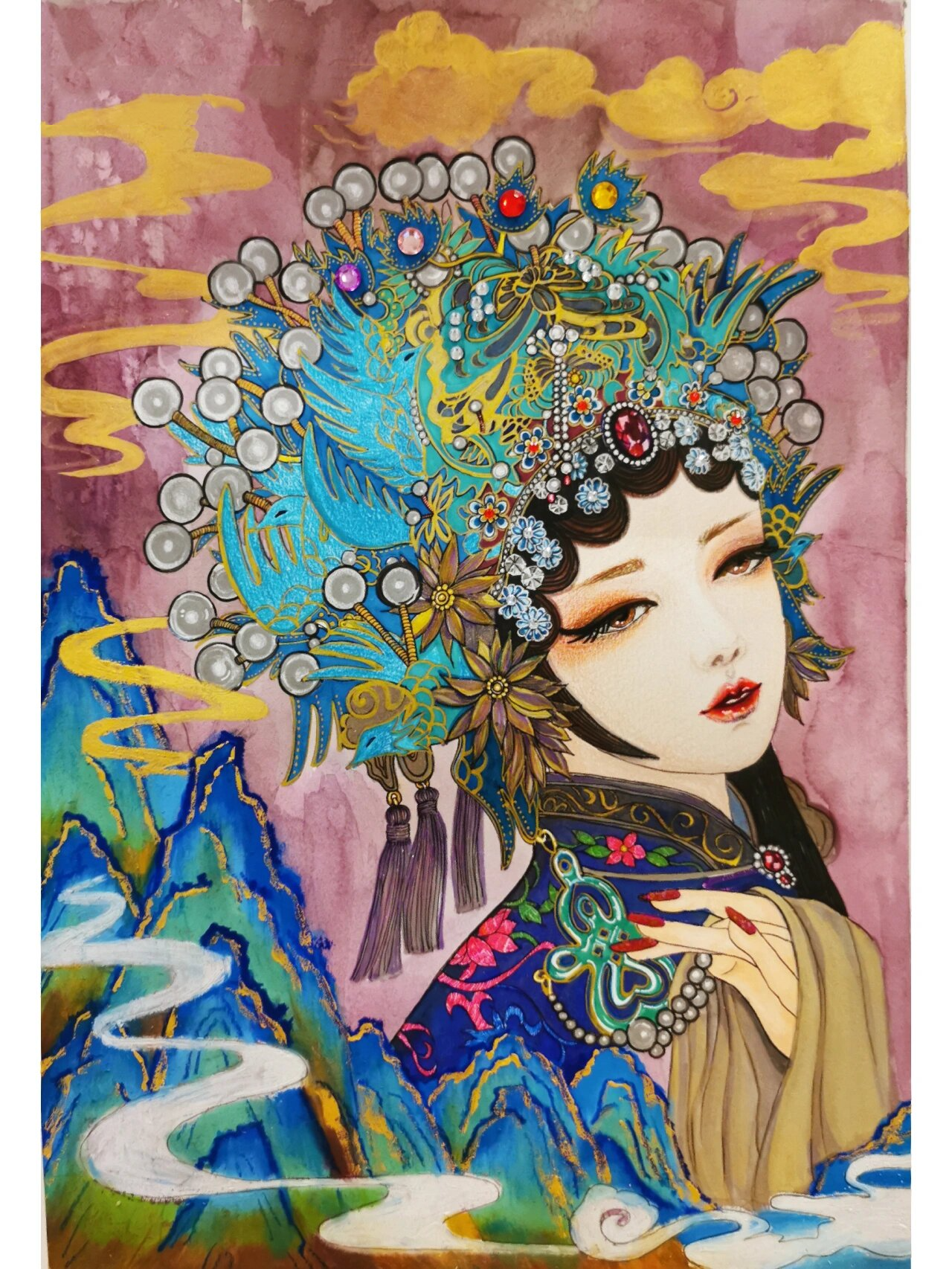 国风手绘马克笔 动漫人物