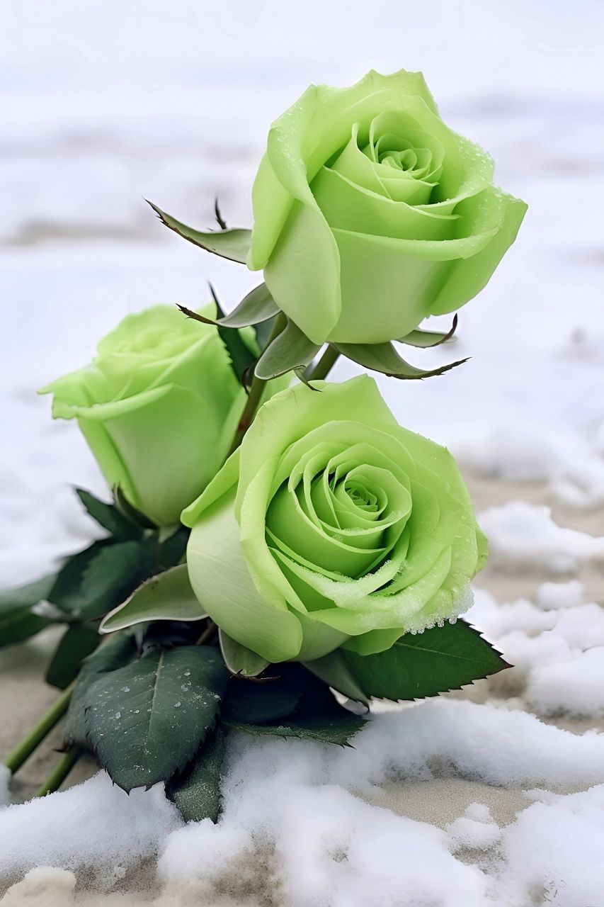 苏格兰绿玫瑰 苏格兰绿玫瑰有一个特别好的花语:永不老去的爱情!