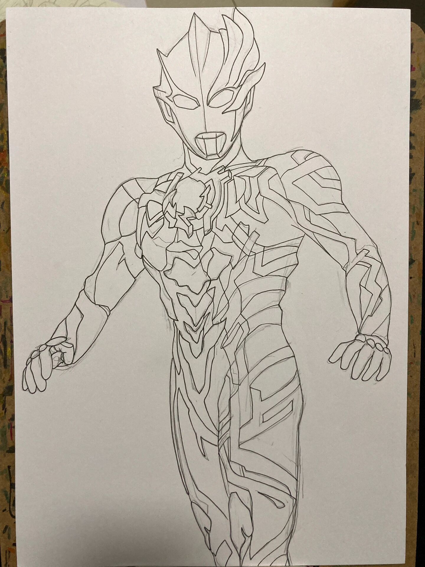 布莱泽奥特曼手绘全过程