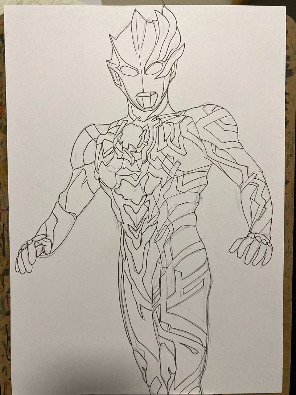 布莱泽奥特曼手绘全过程 布莱泽奥特曼马克笔手绘,这是一个新的奥特