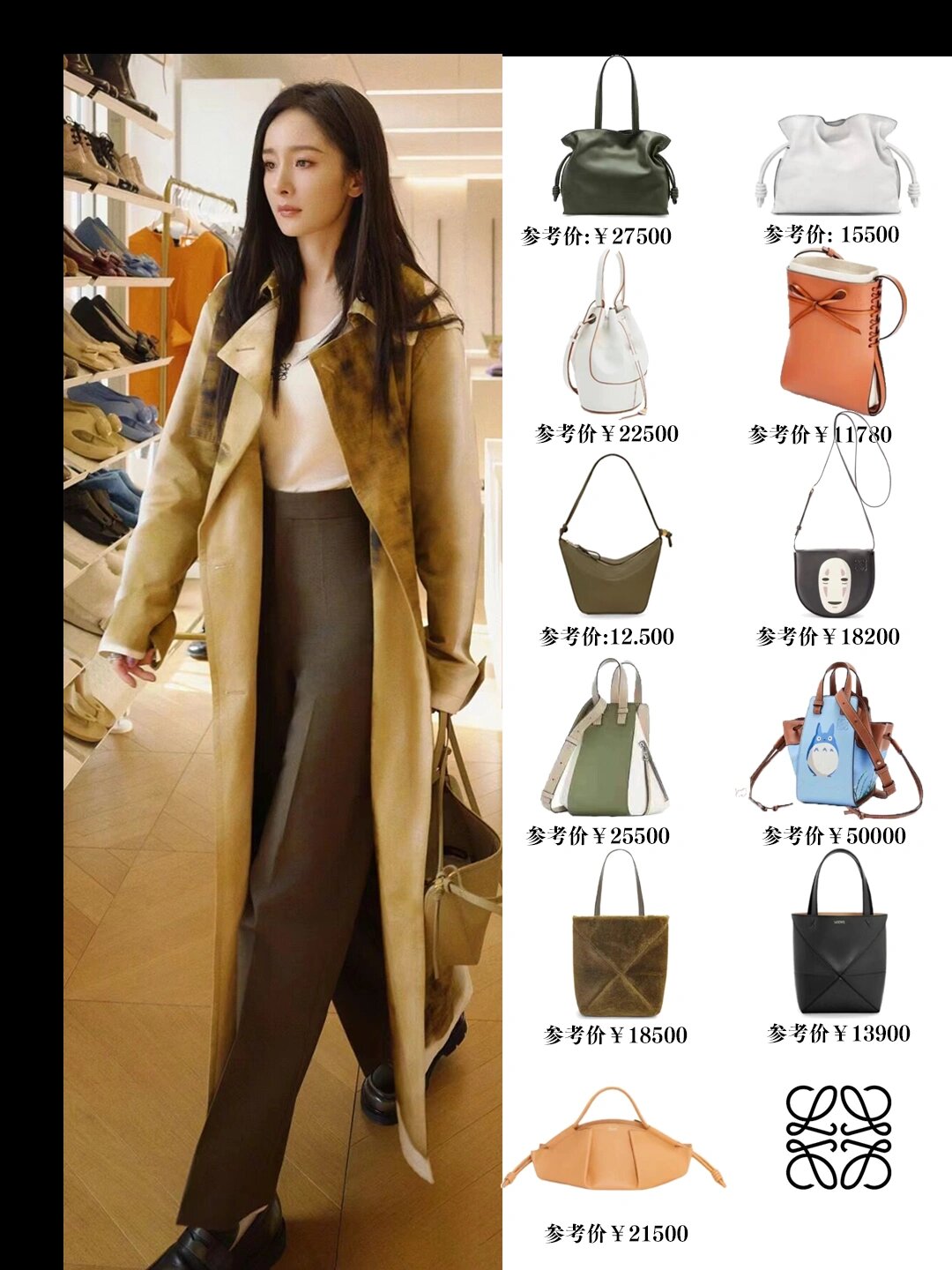 杨幂74罗意威全球品牌代言人|背过的11只包