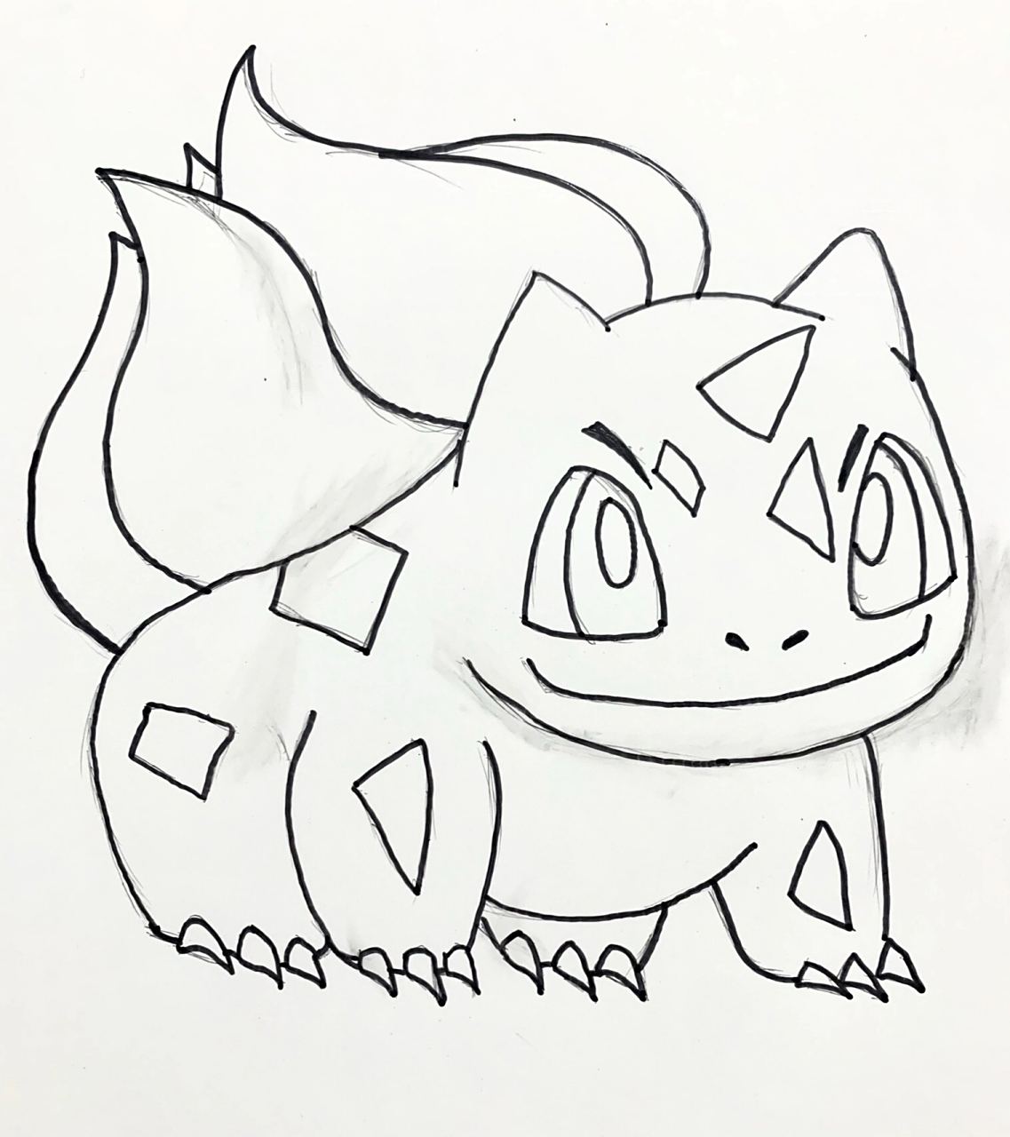 妙蛙种子 简笔画