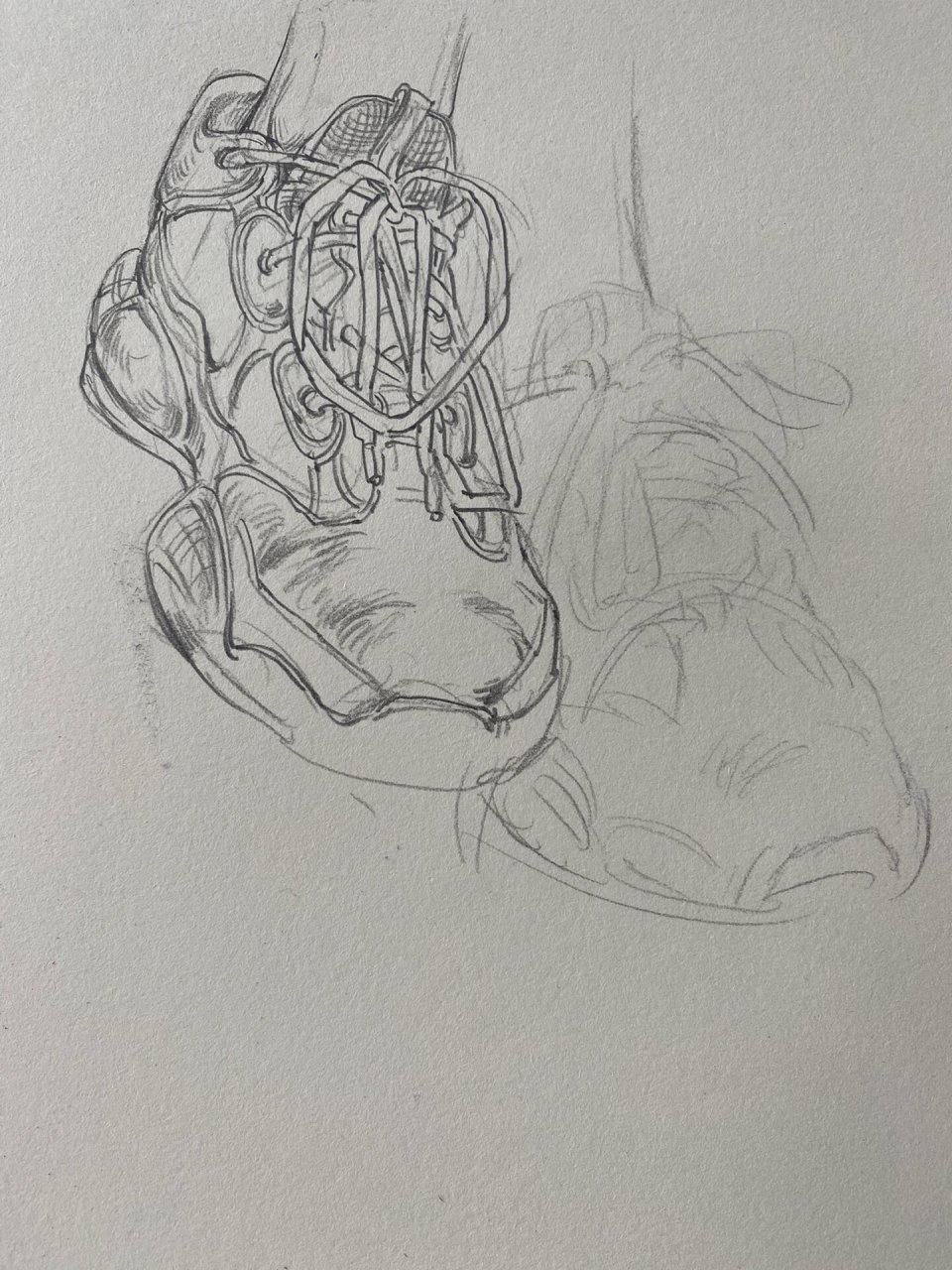 正面运动鞋画法示范高清步骤图