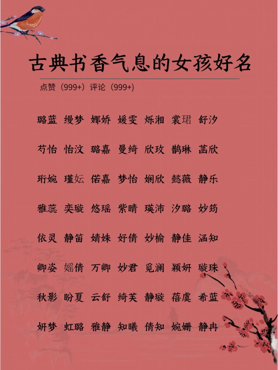 雯者,乃为成花纹的云彩,如女孩名字中赋予女孩洋气之感.