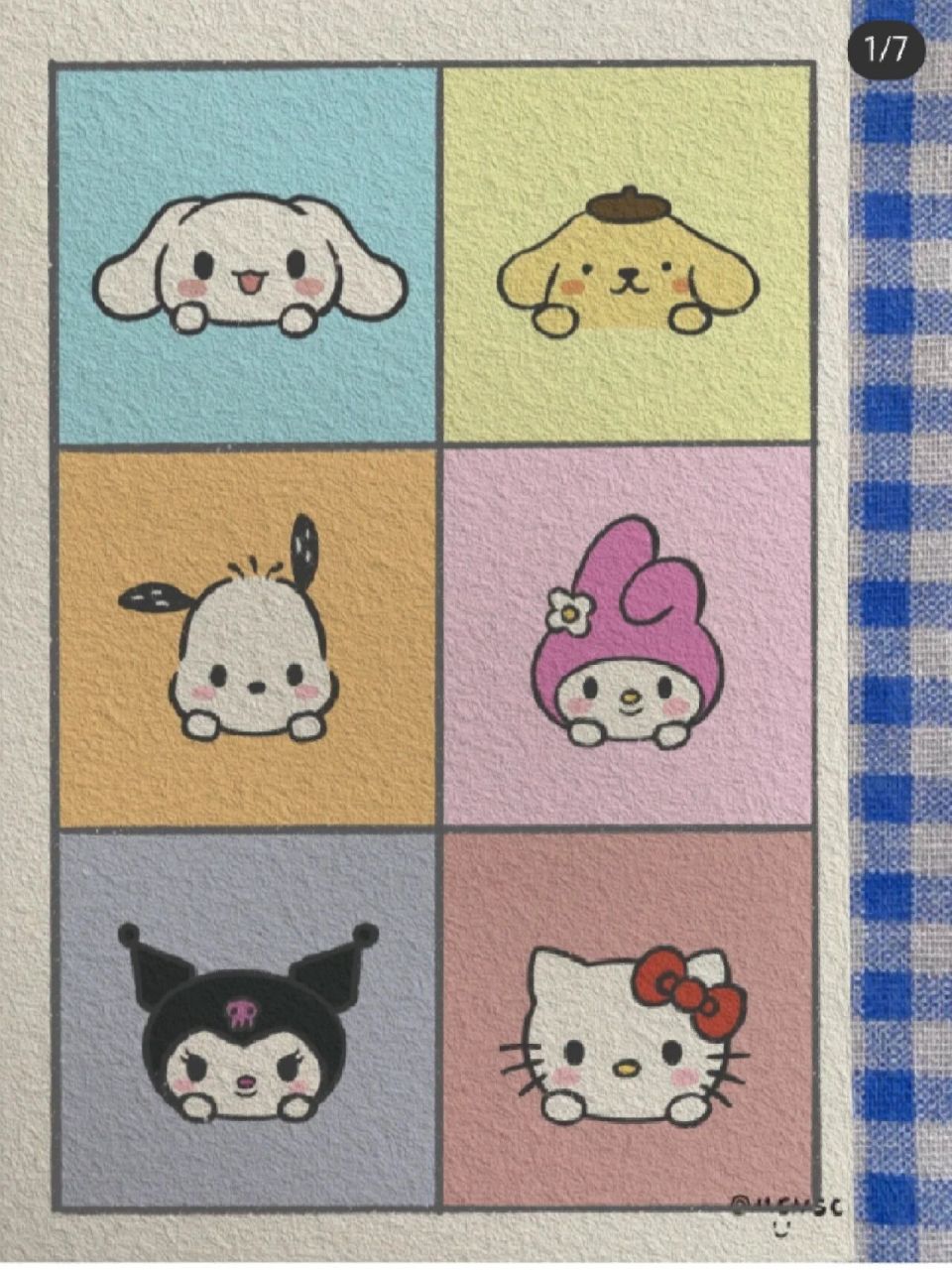 三丽鸥六宫格/简笔画教程