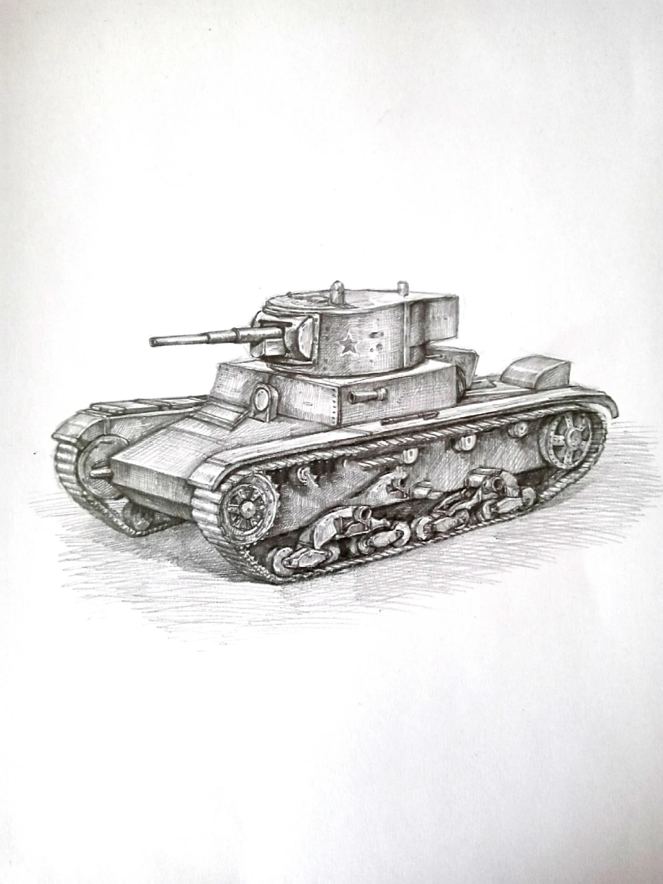 t-26轻型坦克/苏联(多图手绘) t-26轻型坦克/苏联(多图手绘)