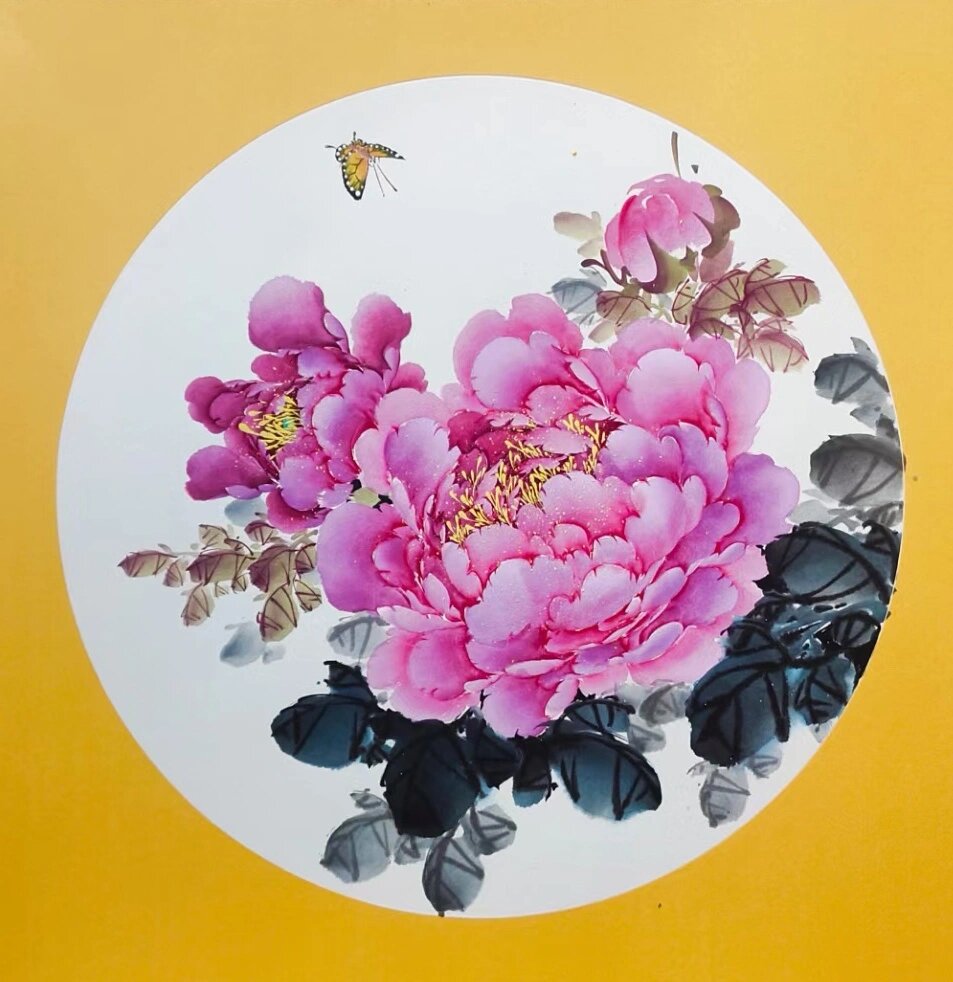 【玉墨阁】写意牡丹花头和作品素材