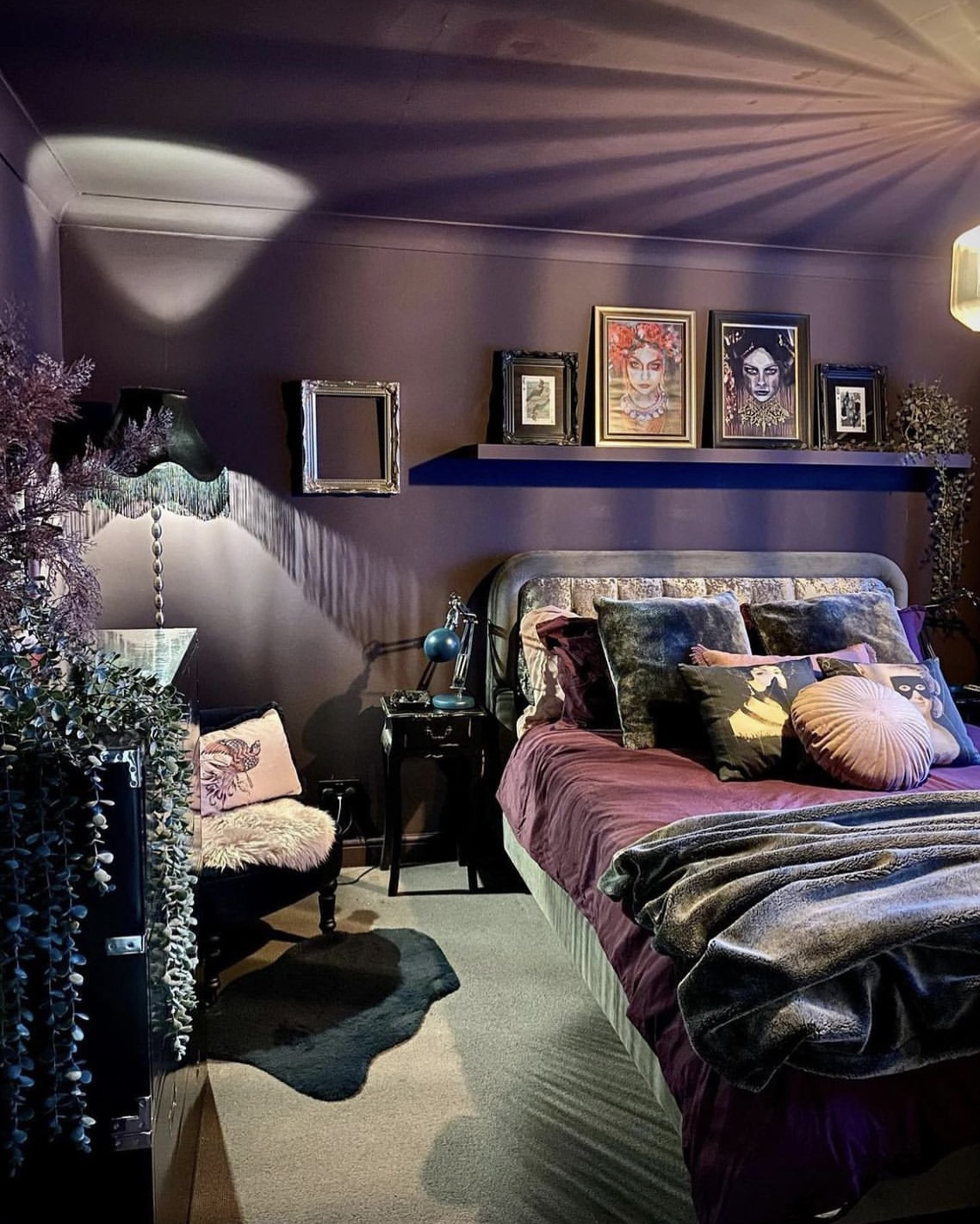 019969♀15哥特女巫风格装修|神秘的暗夜紫色7874