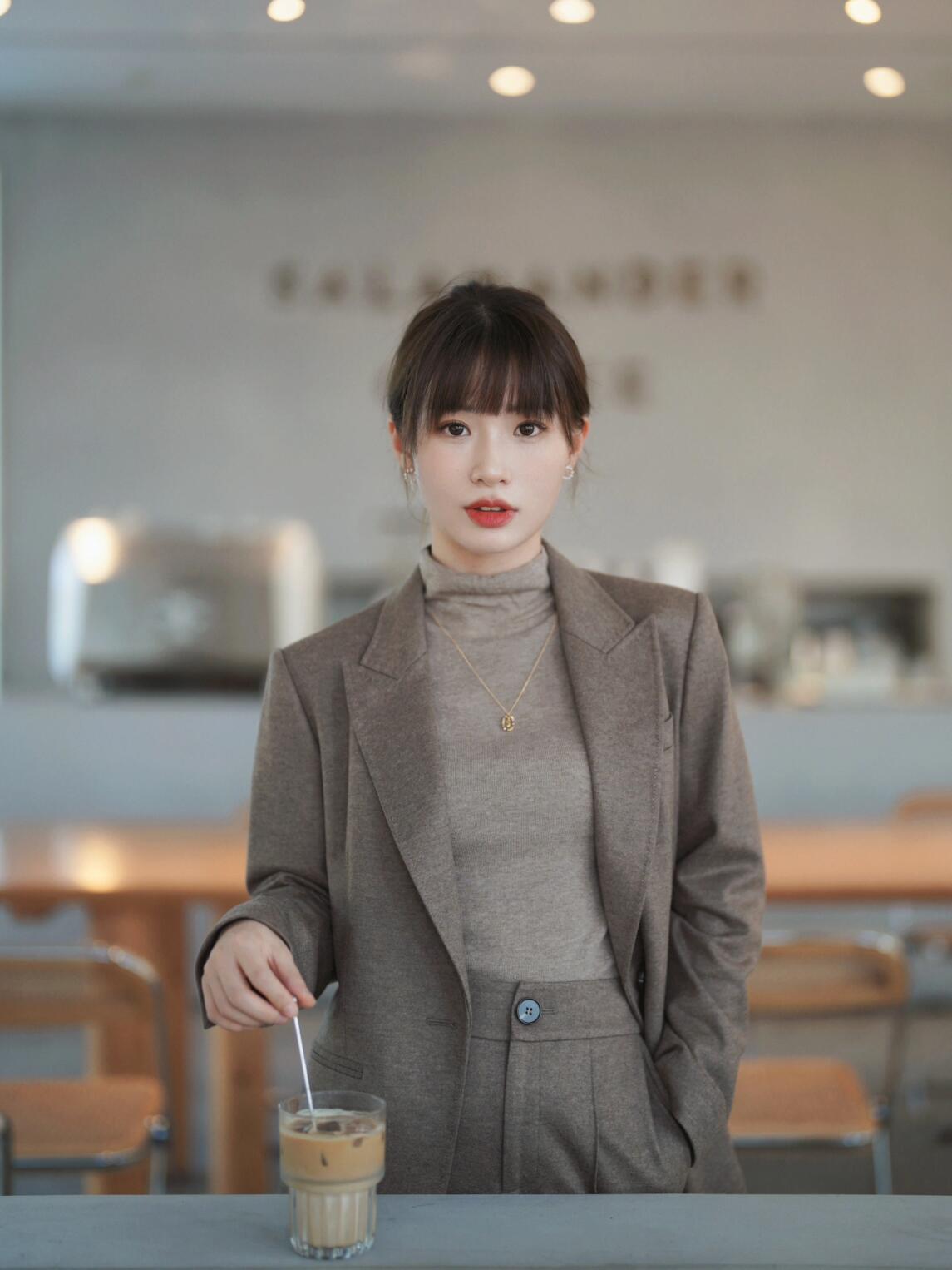 153小个子|大地色系西装让我爱上08秋天