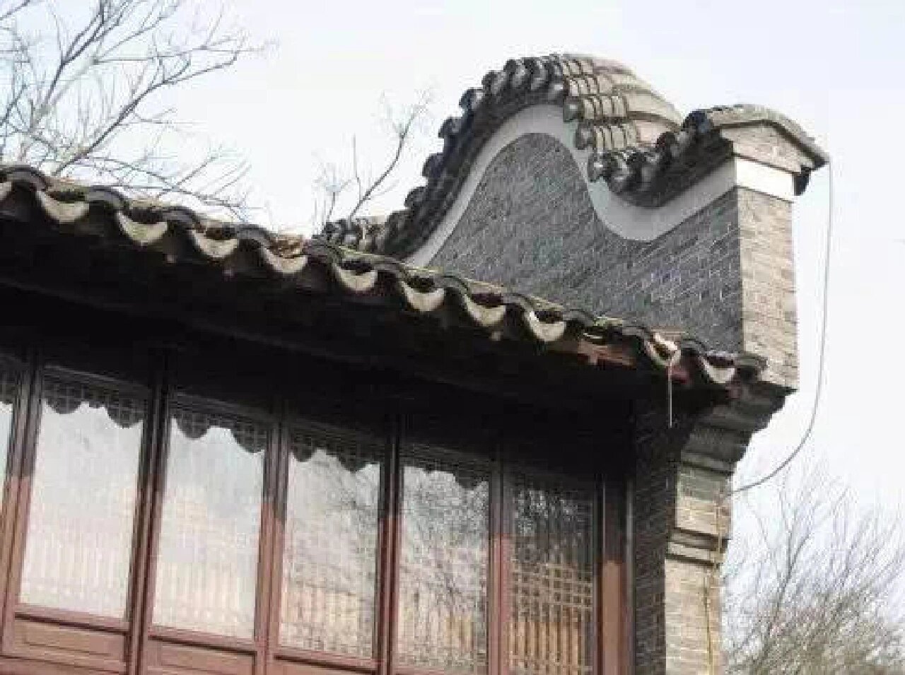 古建筑风火山墙