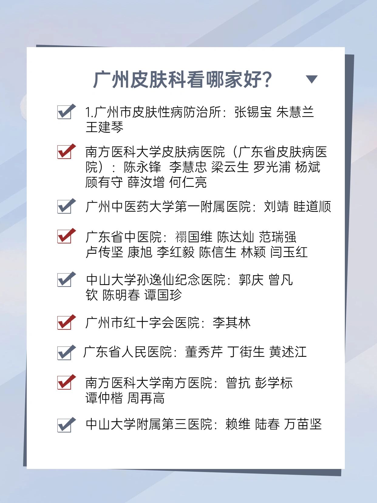 广东省皮肤科最强九家医院名医～快收藏!