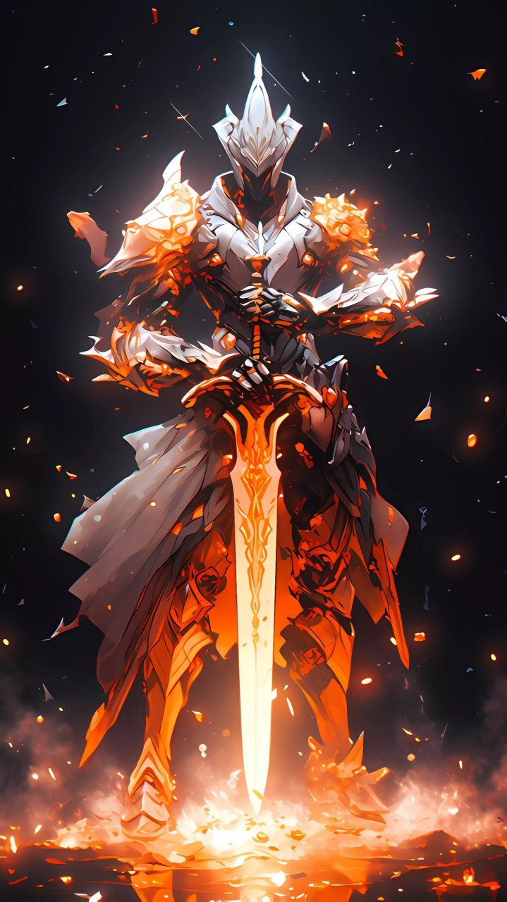 盔甲和机甲结合的剑客