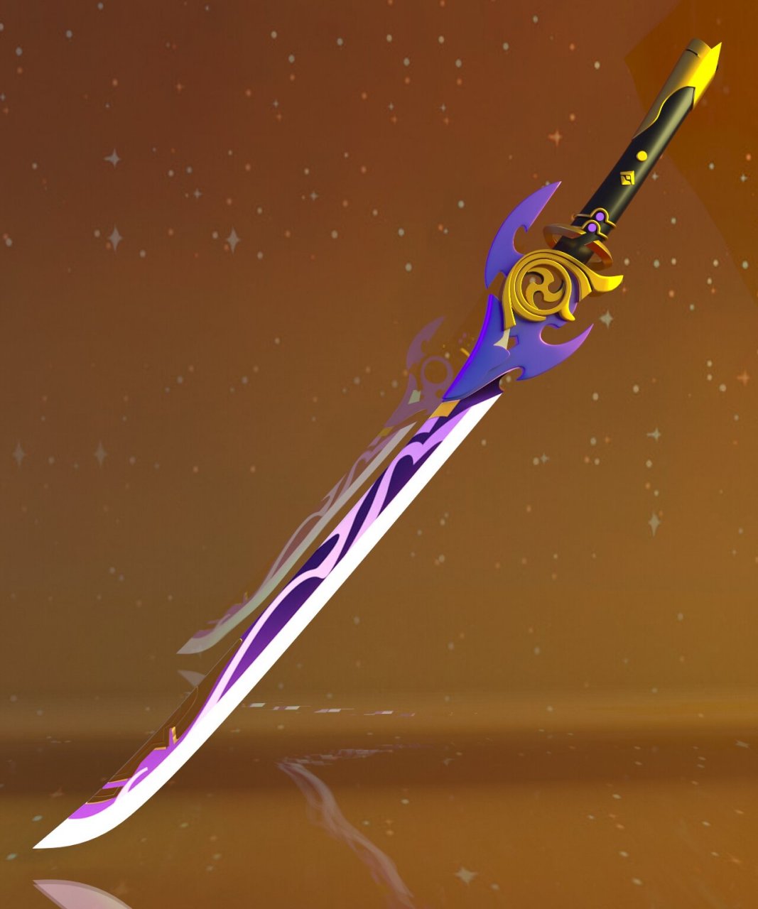 原神雾切之回光模型免费分享 使用软件:3dmax 制作时间:三小时 资料